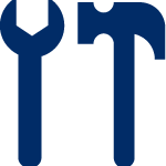 Icon onderhoud-controle specialist brandbeveiliging